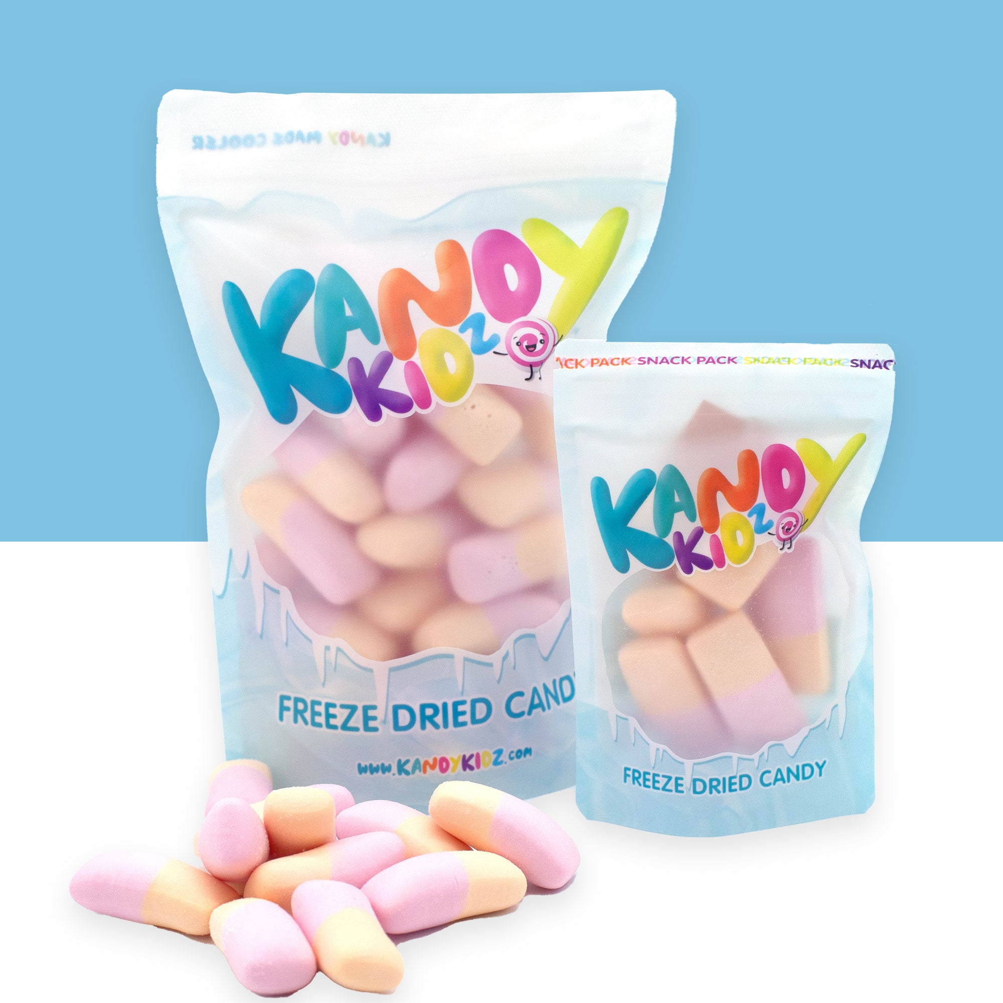 Foam Strawberry/Orange Gummy Freeze Dried Candy | Kandy Kidz