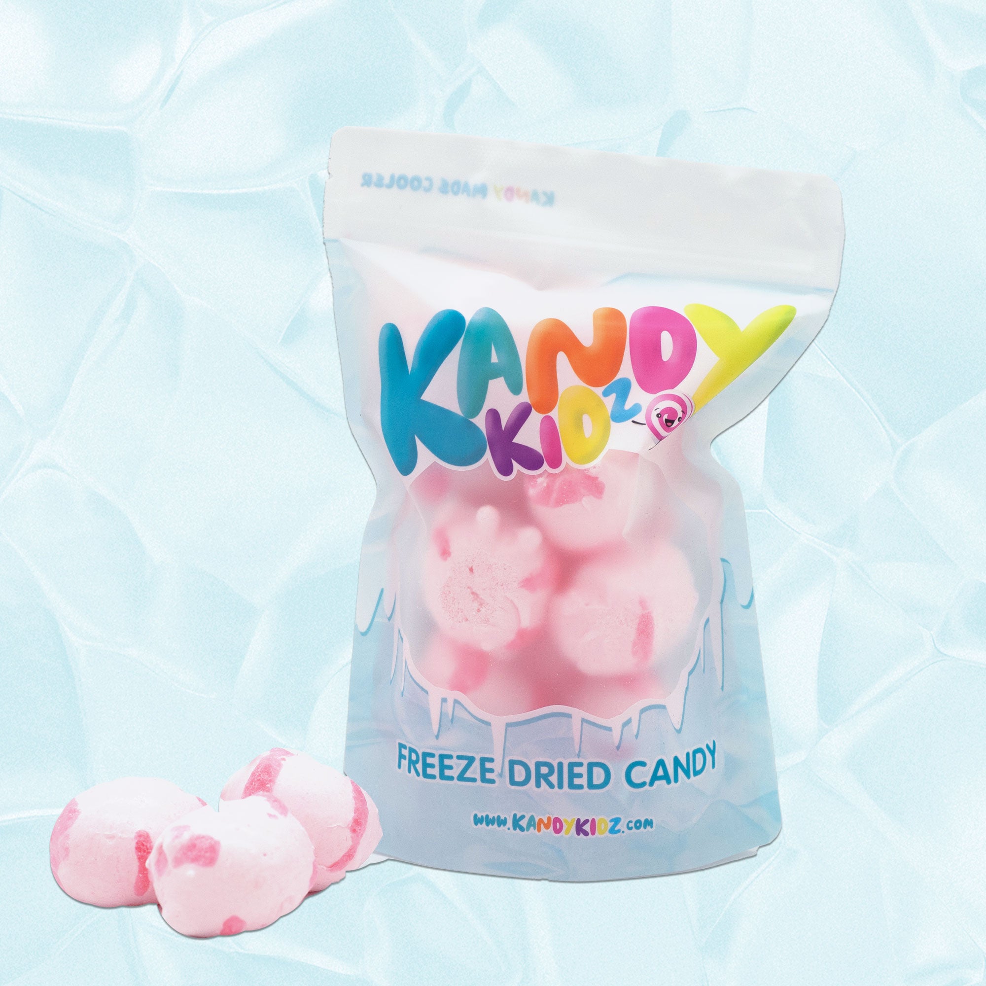 Cherry Swirl Salt Water Taffy Freeze Dried Candy | Kandy Kidz